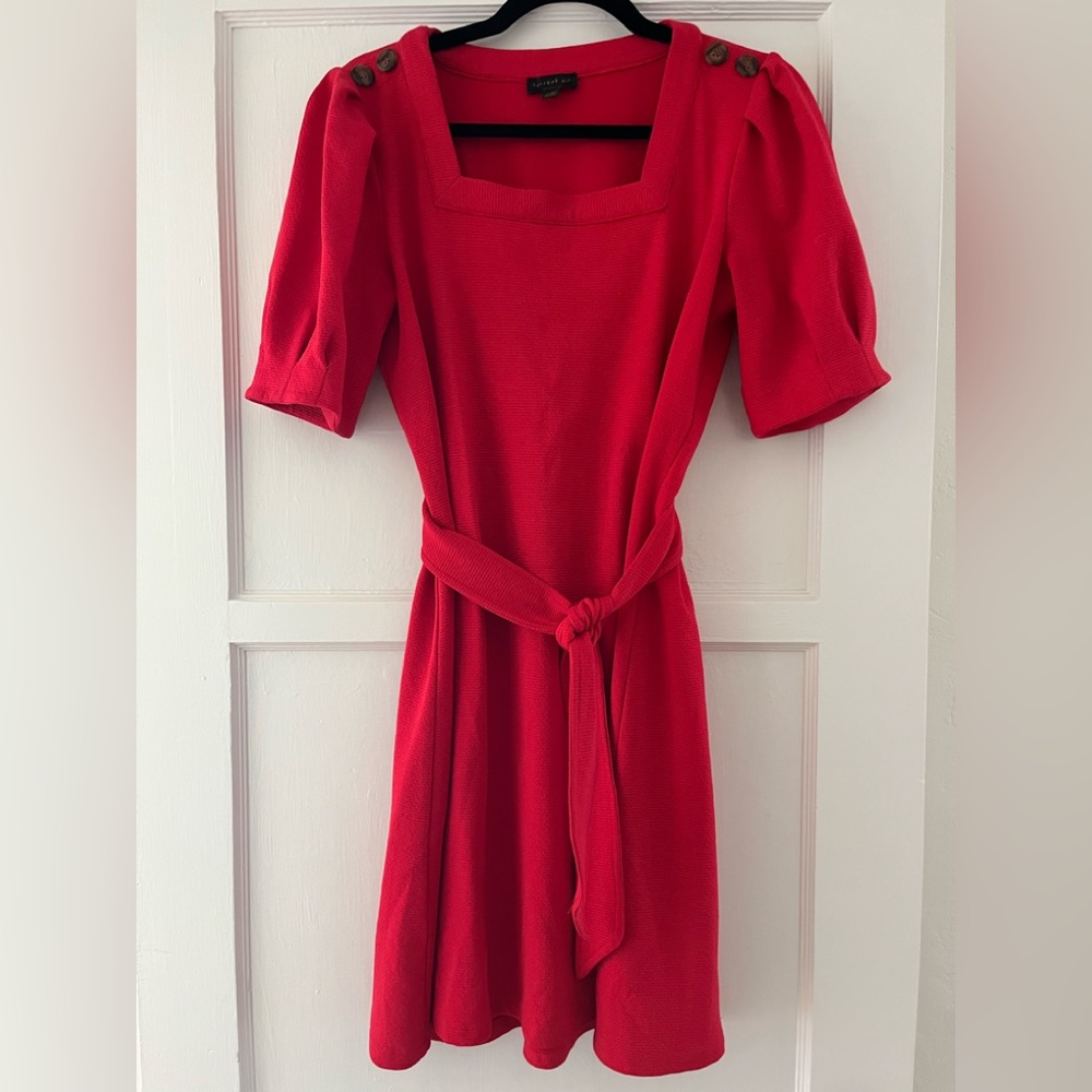 Anthropologie Red Dress